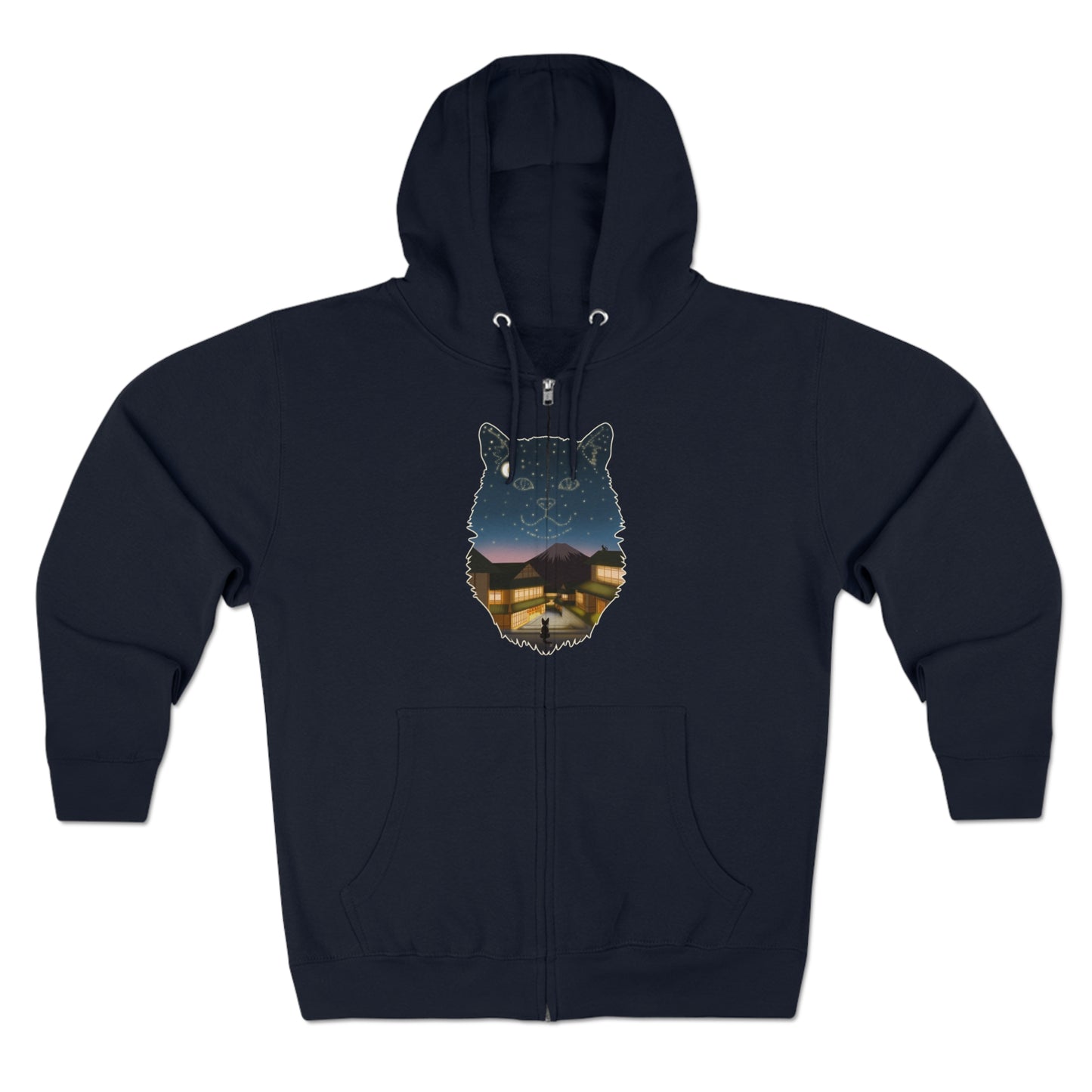 Full Zip Hoodie - Unisexe - Constellation chat