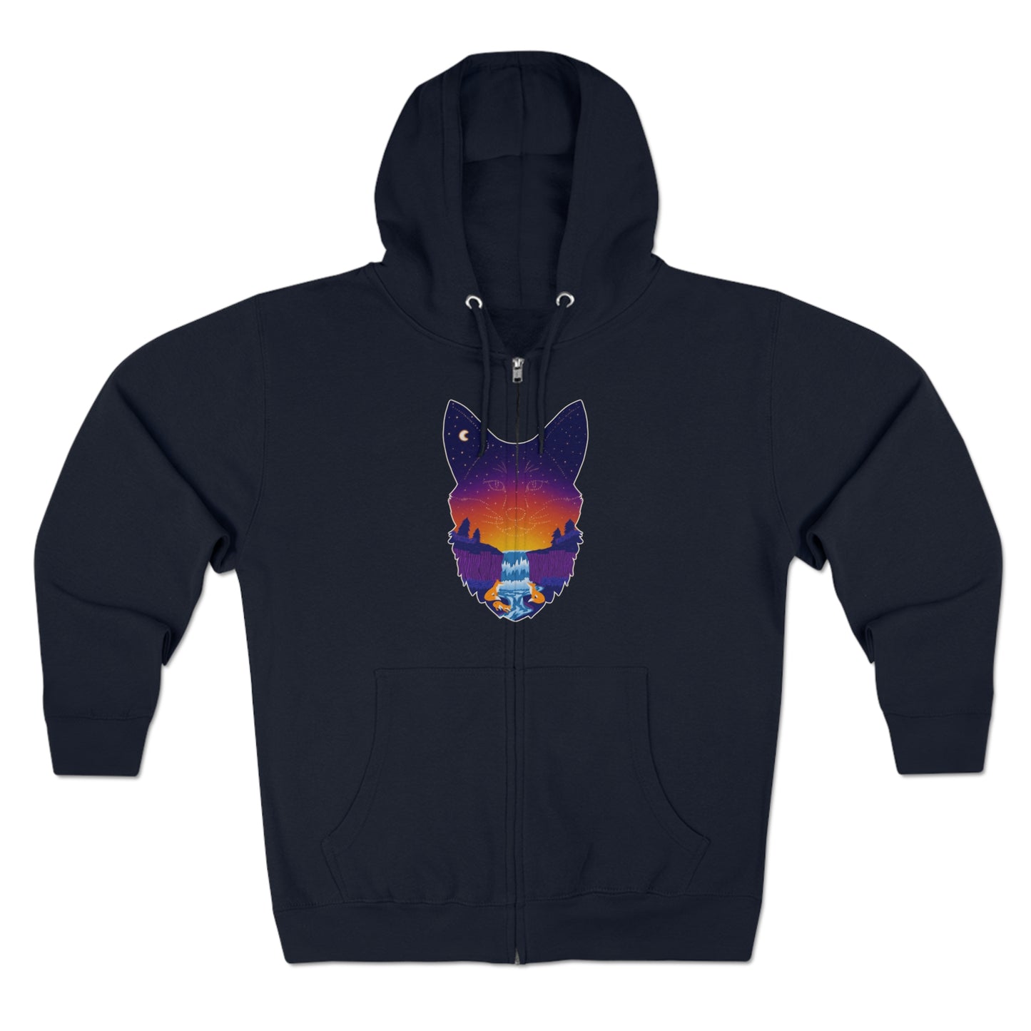Full Zip Hoodie - Unisexe - Constellation renard