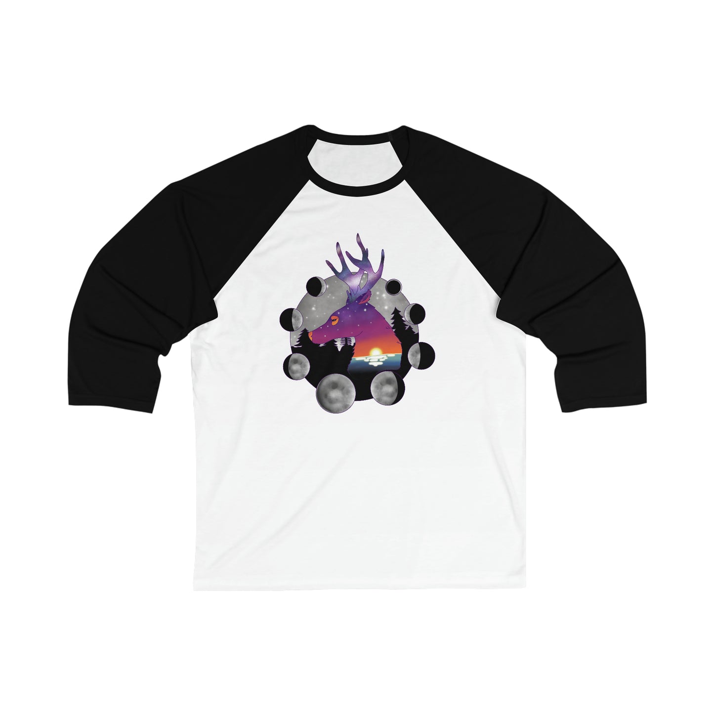 Baseball shirt - Unisex - Cosmic deer