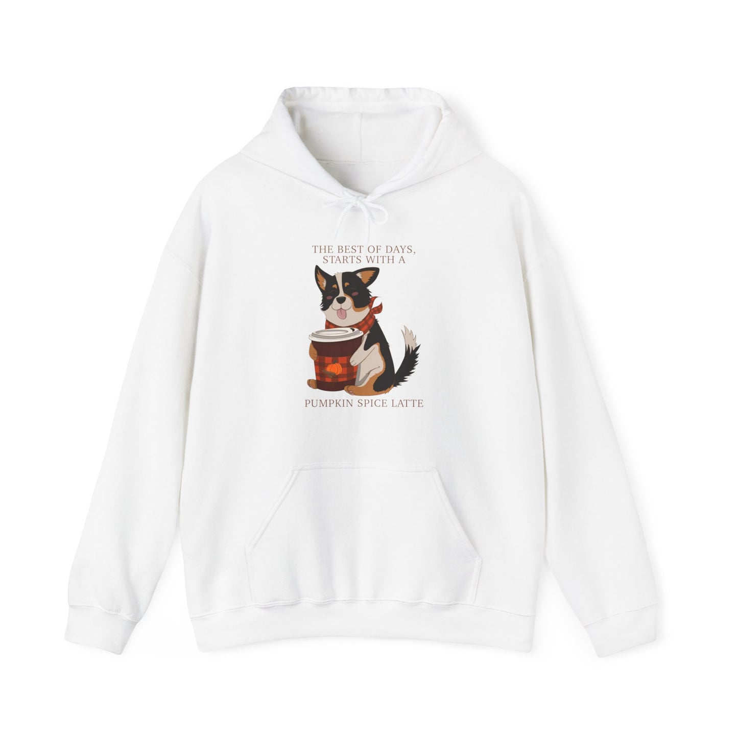 Hoodie - Unisex - Pumpkin spice corgi