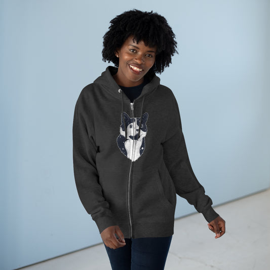 Full Zip Hoodie - Unisex - Starry Cat