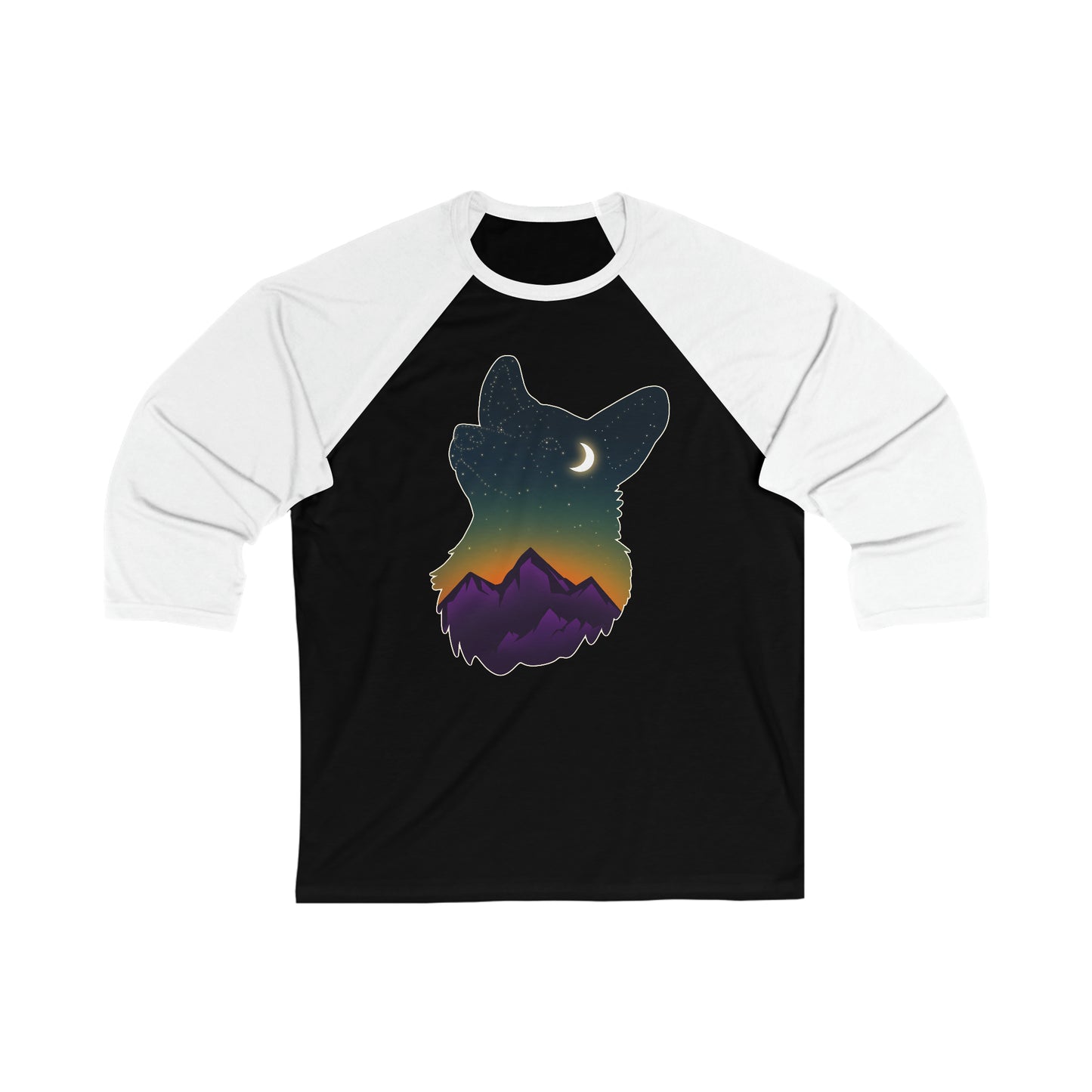Baseball shirt - Unisex - Corgi constellation