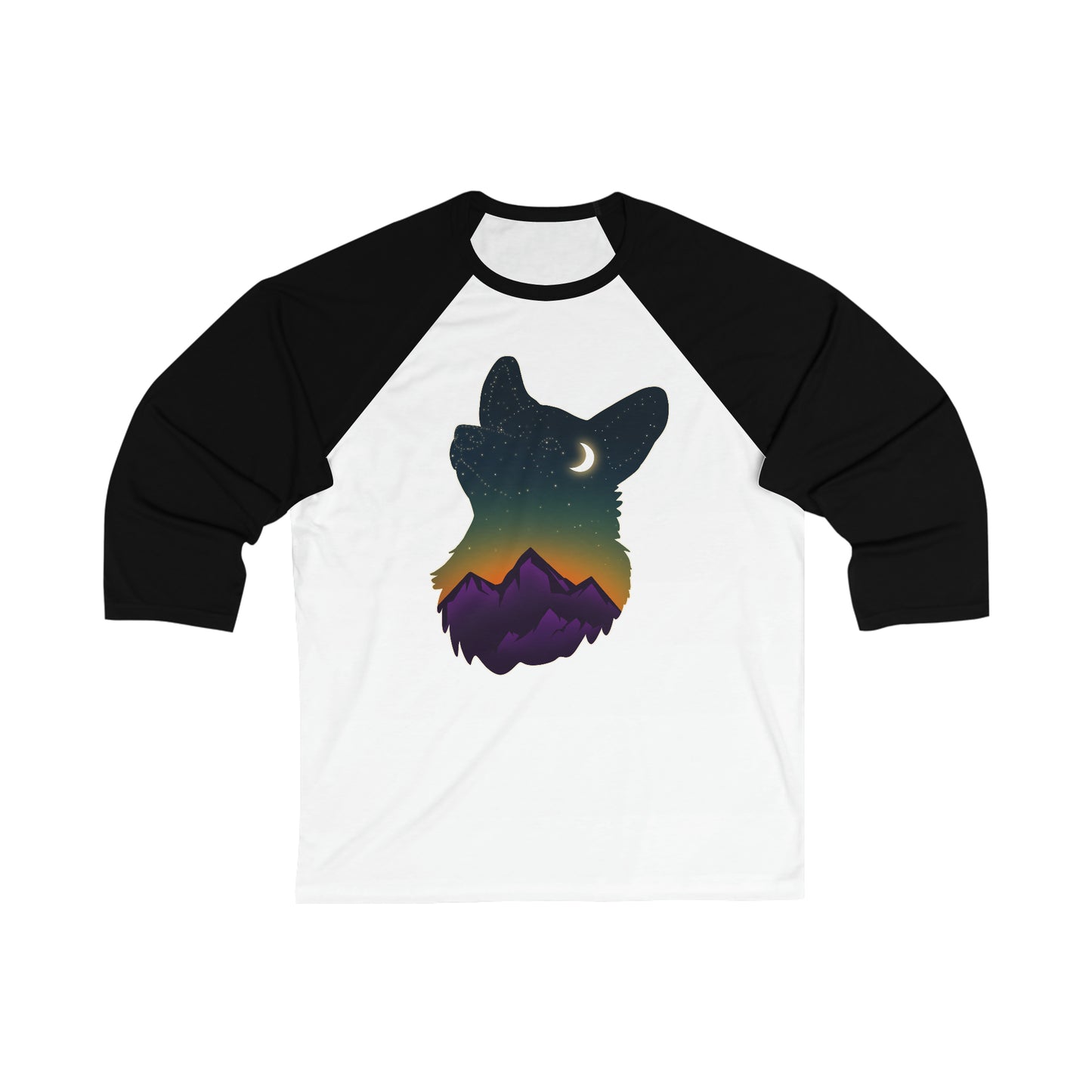 Baseball shirt - Unisex - Corgi constellation