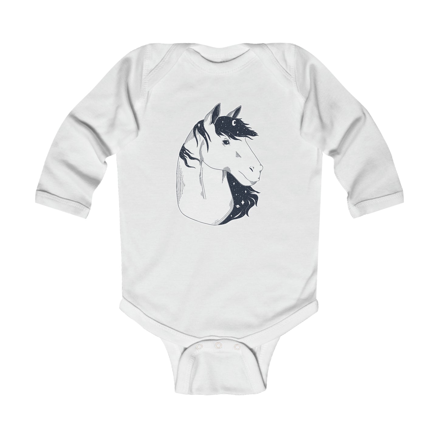 Long-sleeved onesie - Starry horse