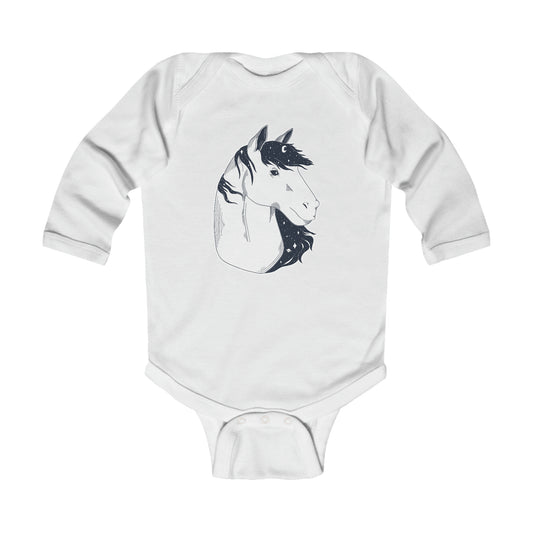 Long-sleeved onesie - Starry horse