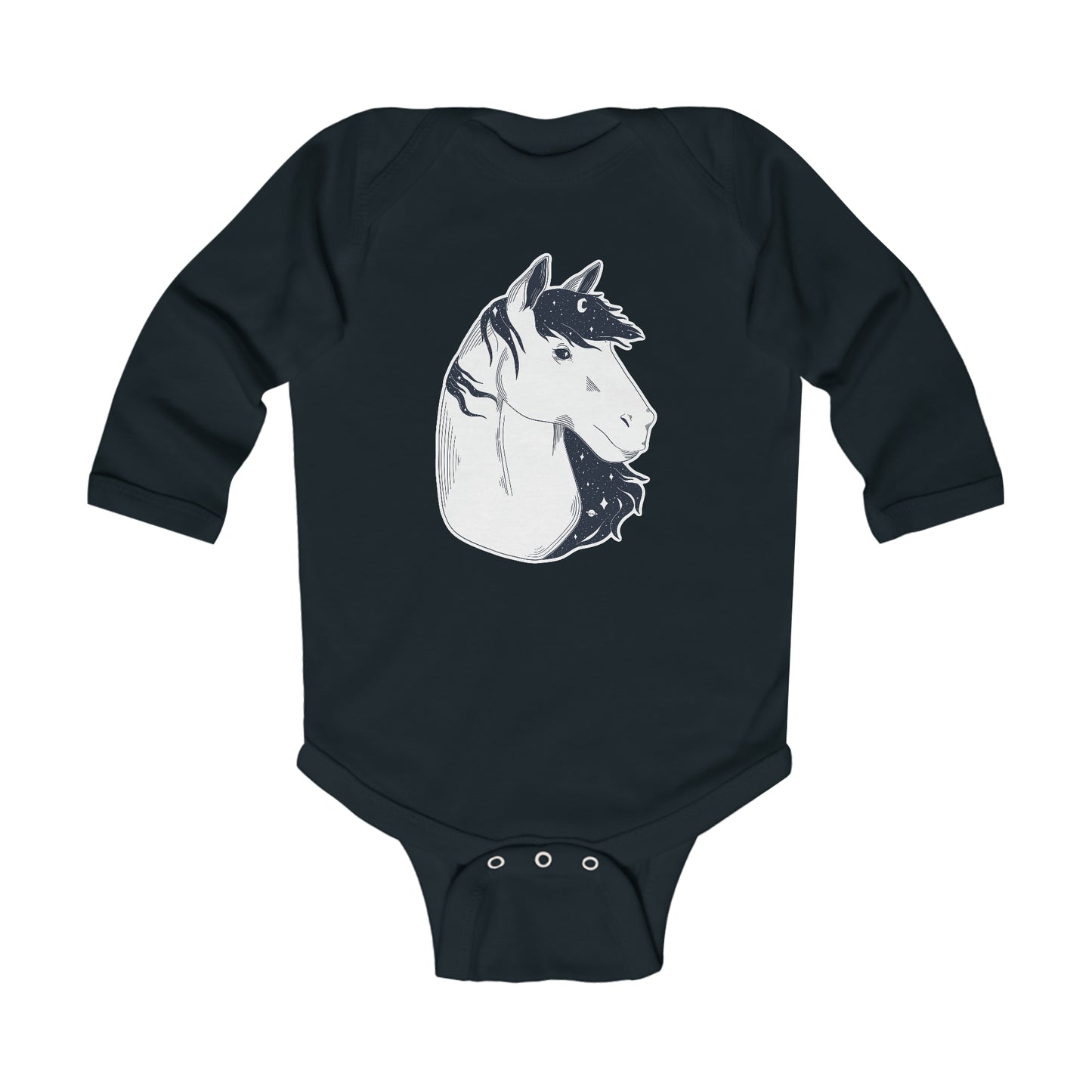 Long-sleeved onesie - Starry horse