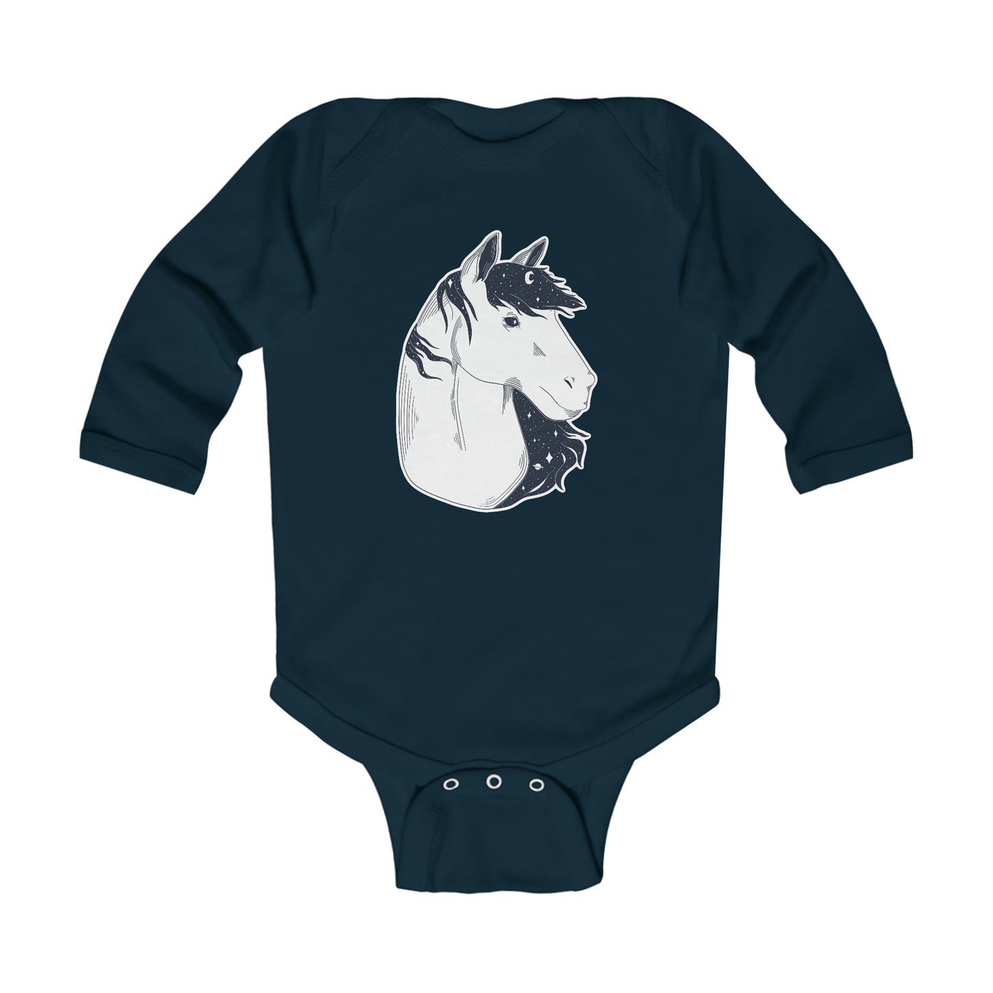 Long-sleeved onesie - Starry horse
