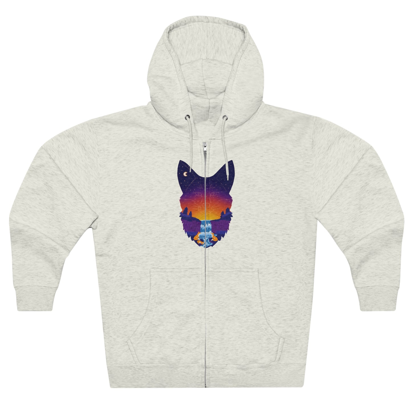 Full Zip Hoodie - Unisexe - Constellation renard