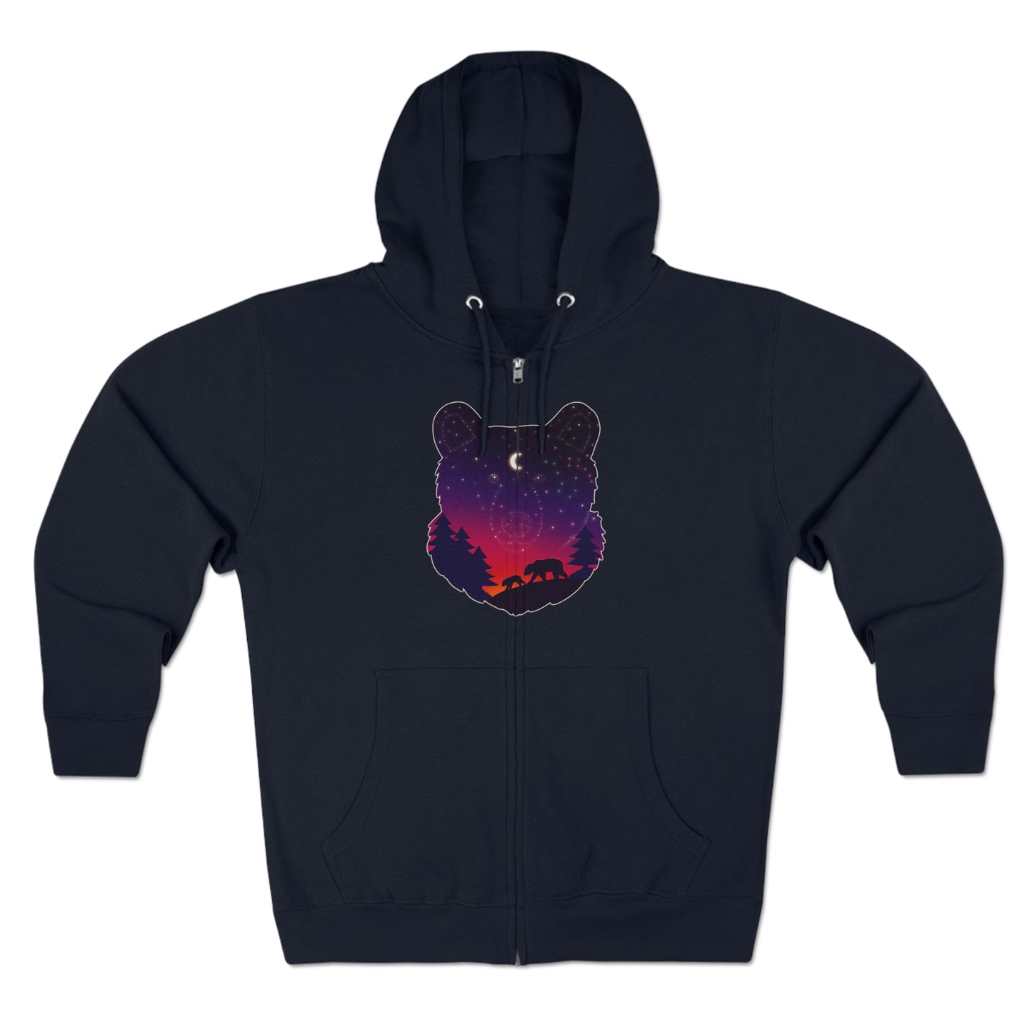 Full Zip Hoodie - Unisex - Bear Constellation