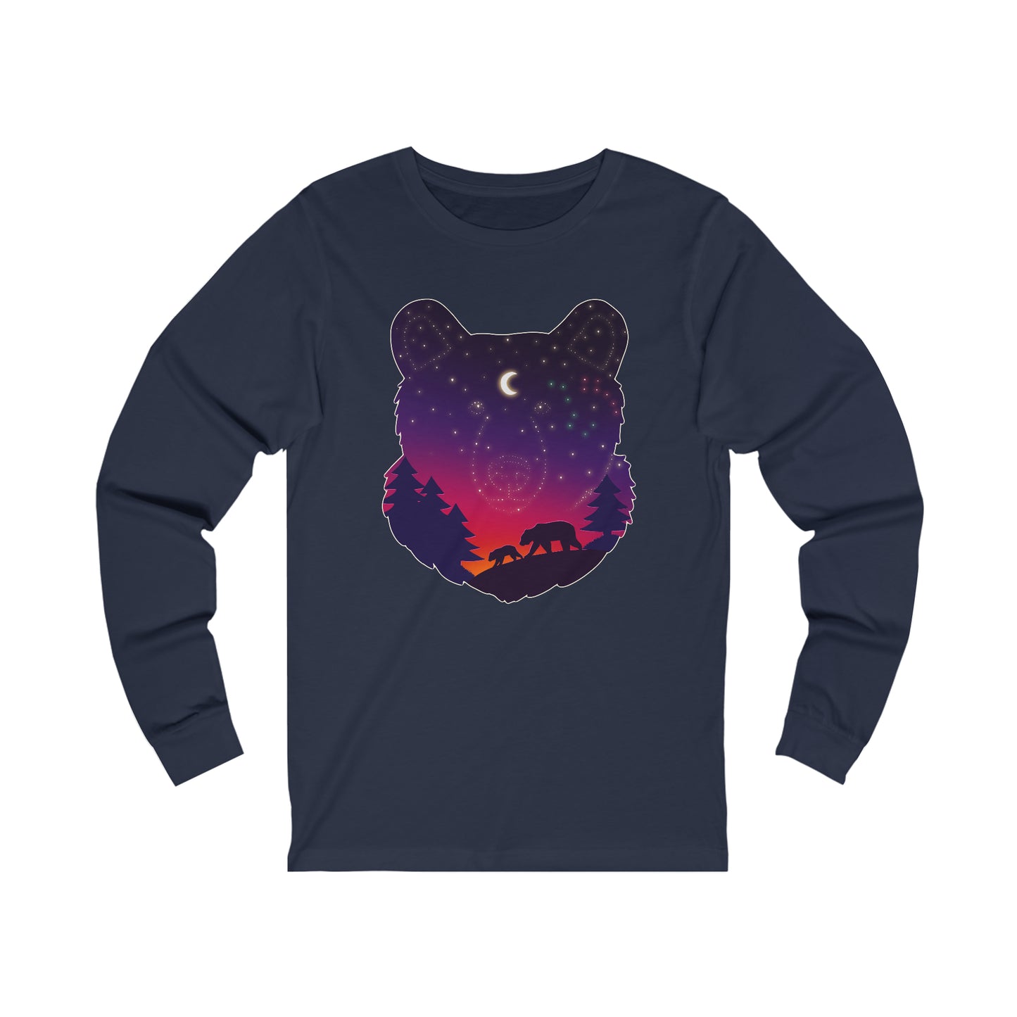 Long-sleeved shirt - Unisex - Bear constellation