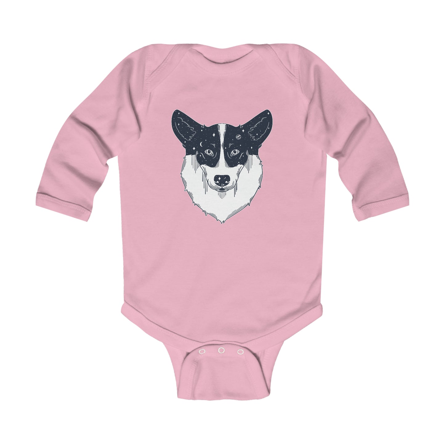 Long-sleeved Onesie - Starry Corgi