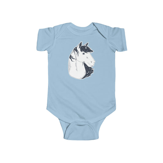Short-sleeved onesie - Starry horse