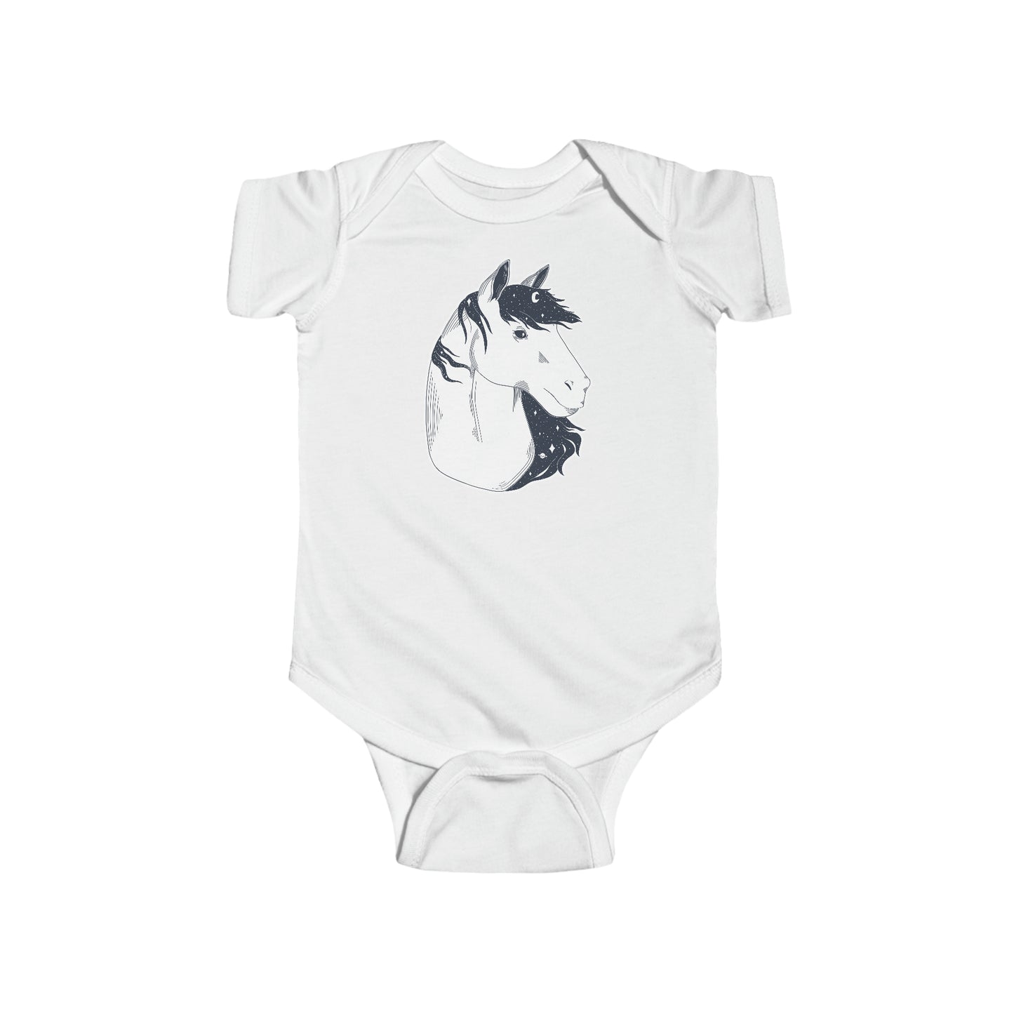 Short-sleeved onesie - Starry horse