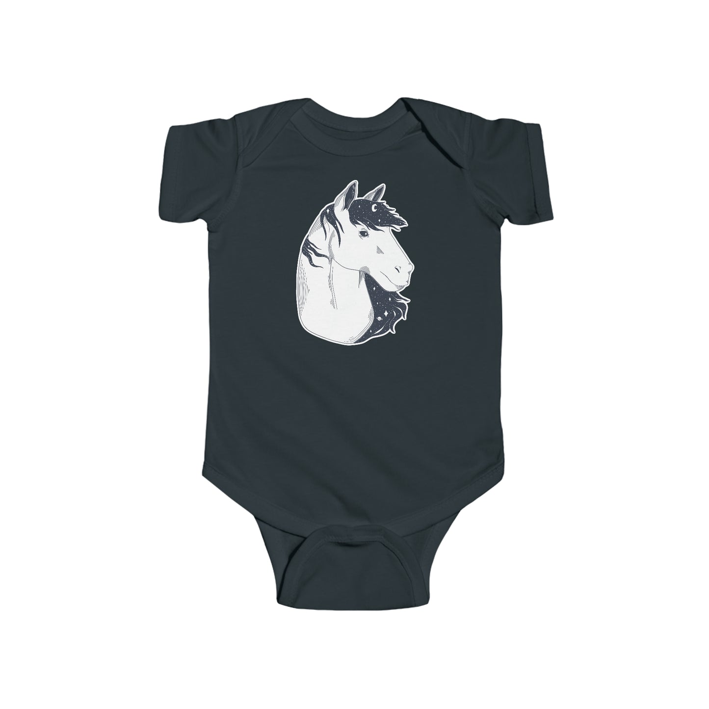 Short-sleeved onesie - Starry horse