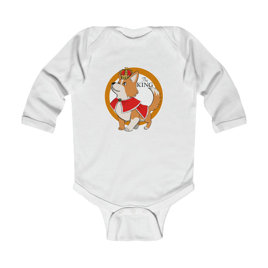 Long-sleeved onesie - King corgi
