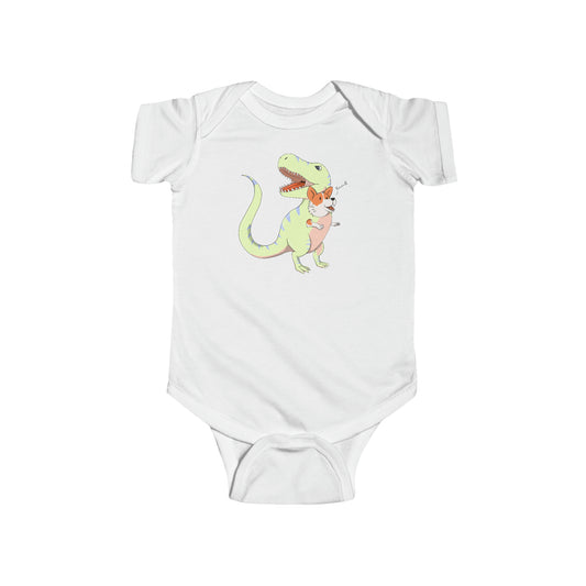 Short-sleeved onesie - Corgi rex