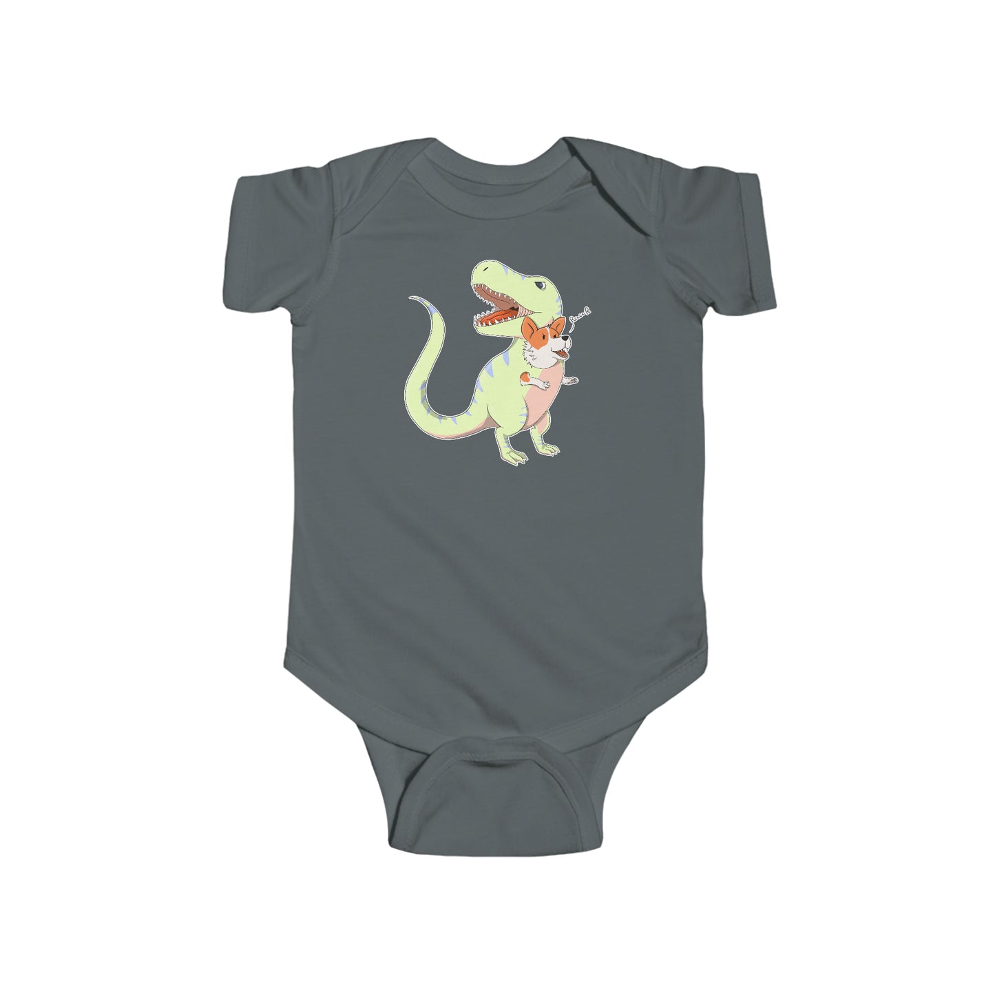 Short-sleeved onesie - Corgi rex
