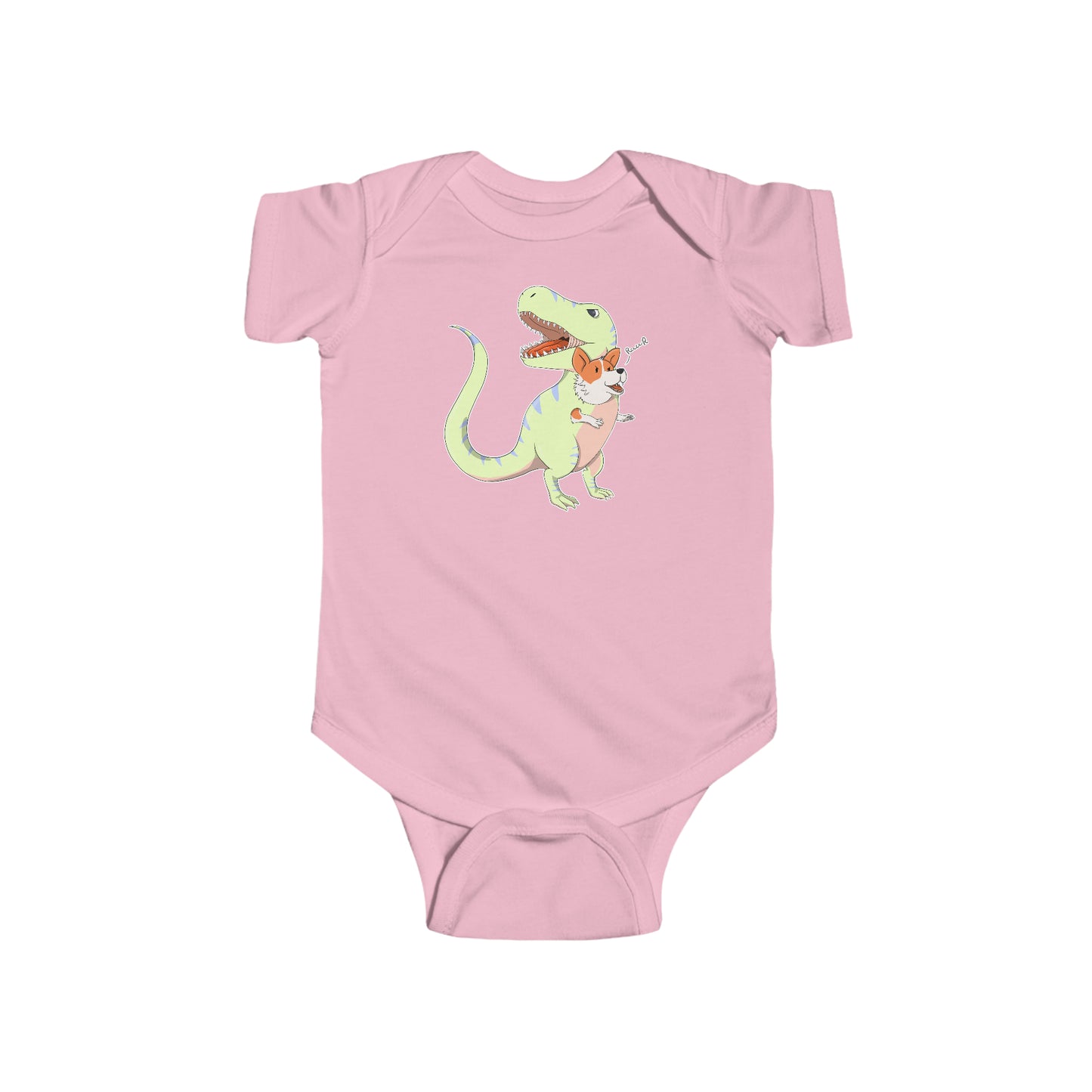 Short-sleeved onesie - Corgi rex