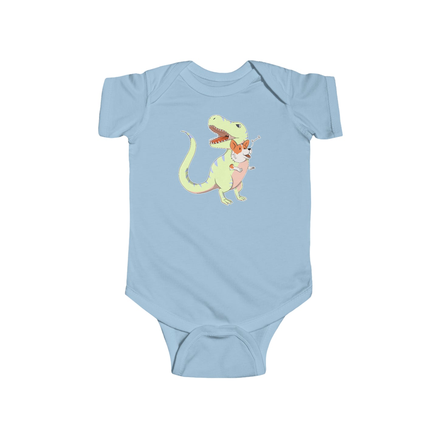 Short-sleeved onesie - Corgi rex