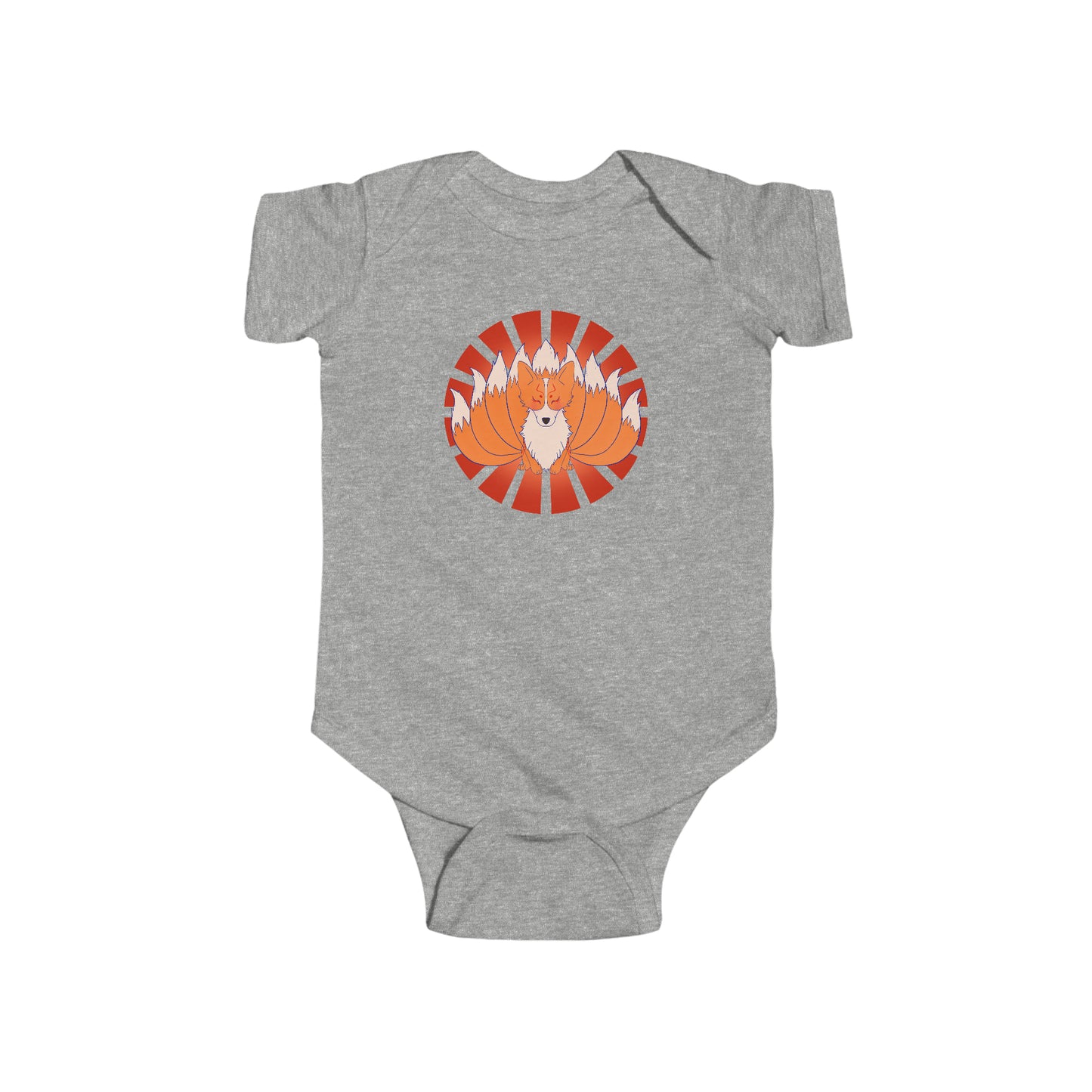 Short Sleeve Onesie - Nine-Tailed Corgi