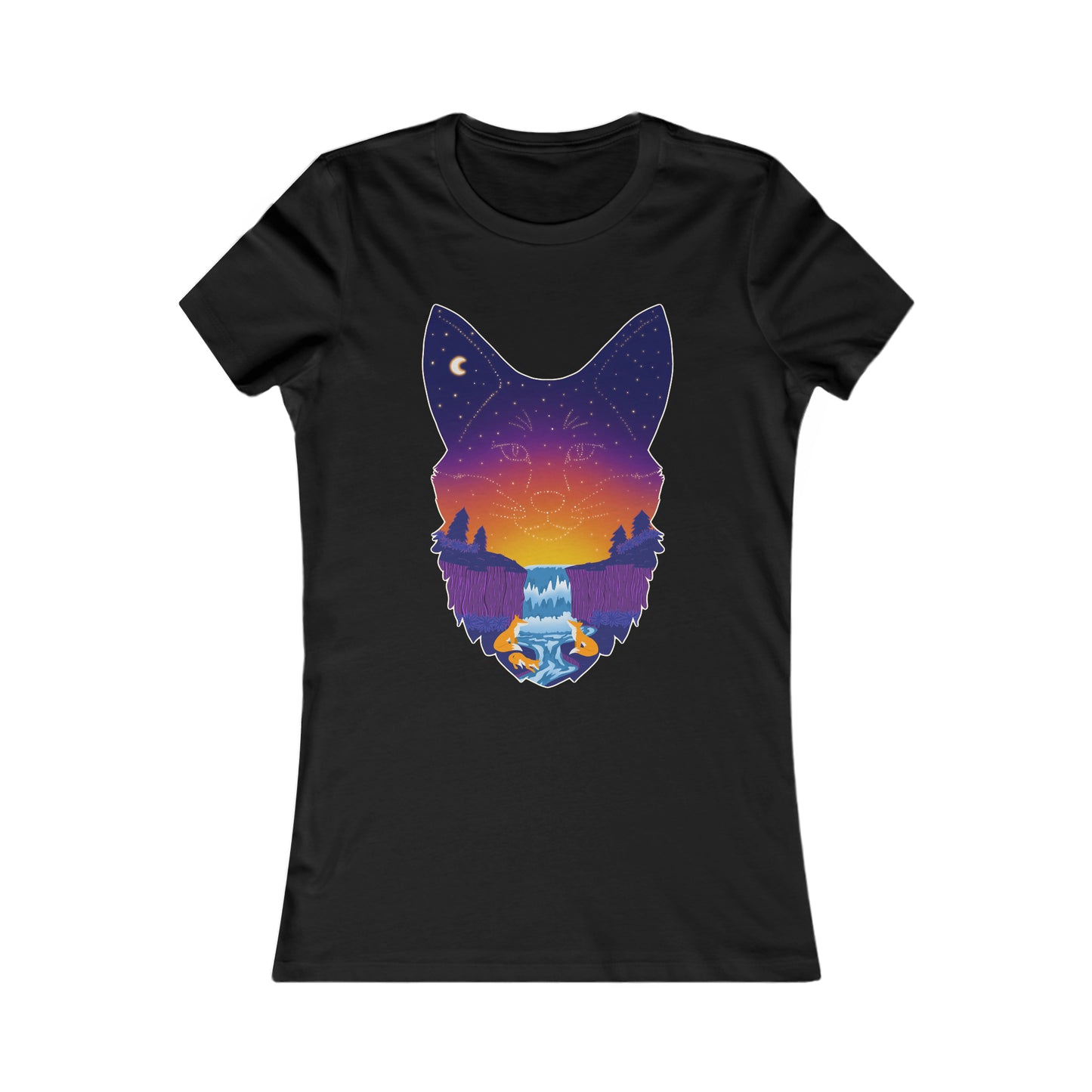 Women's t-shirt - Fox constellation