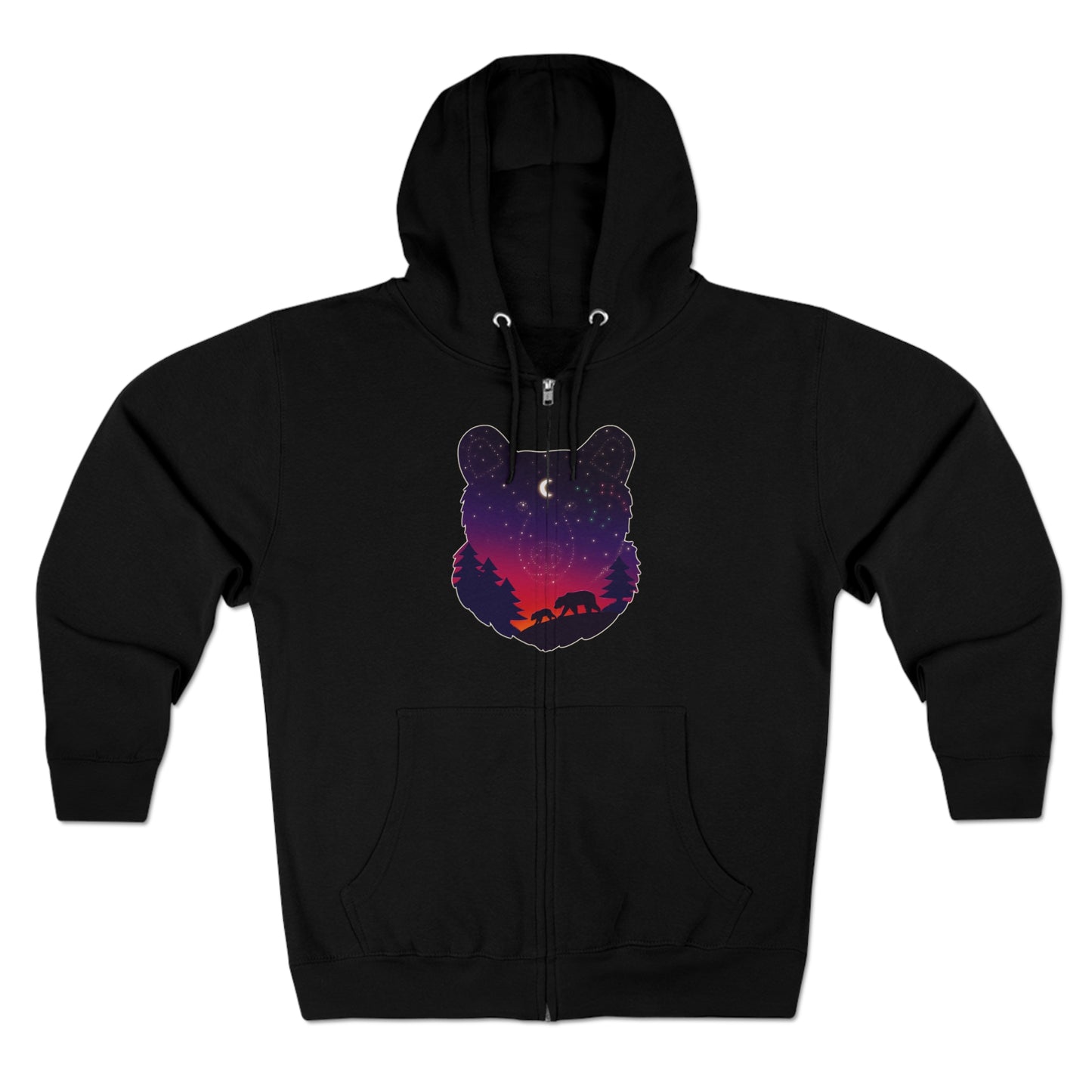 Full Zip Hoodie - Unisex - Bear Constellation