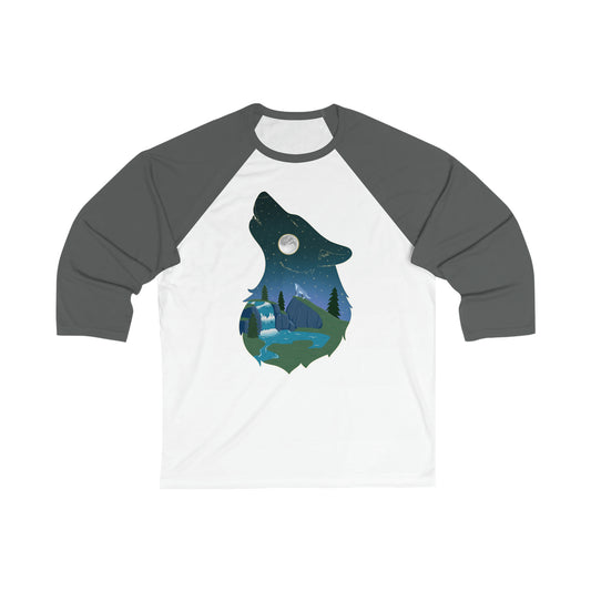 Baseball Shirt - Unisex - Wolf constellation