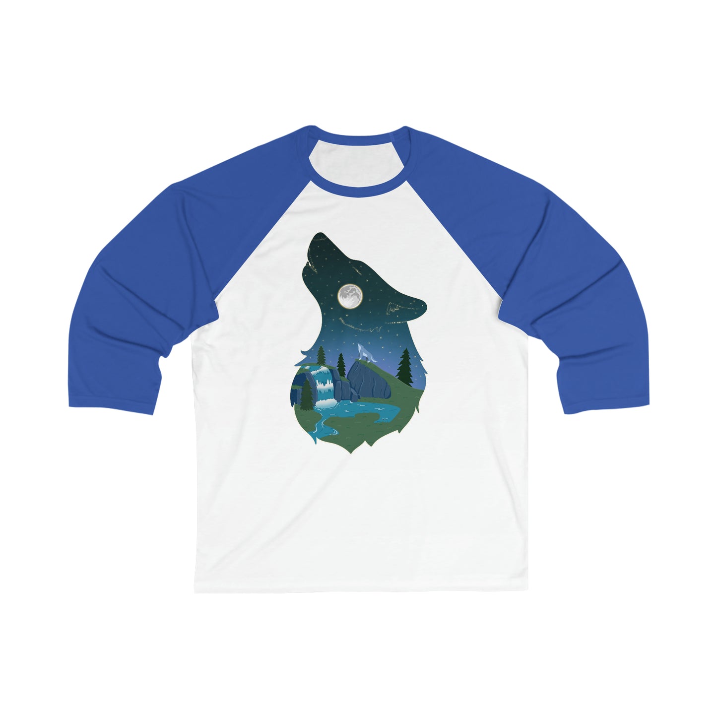 Baseball Shirt - Unisex - Wolf constellation