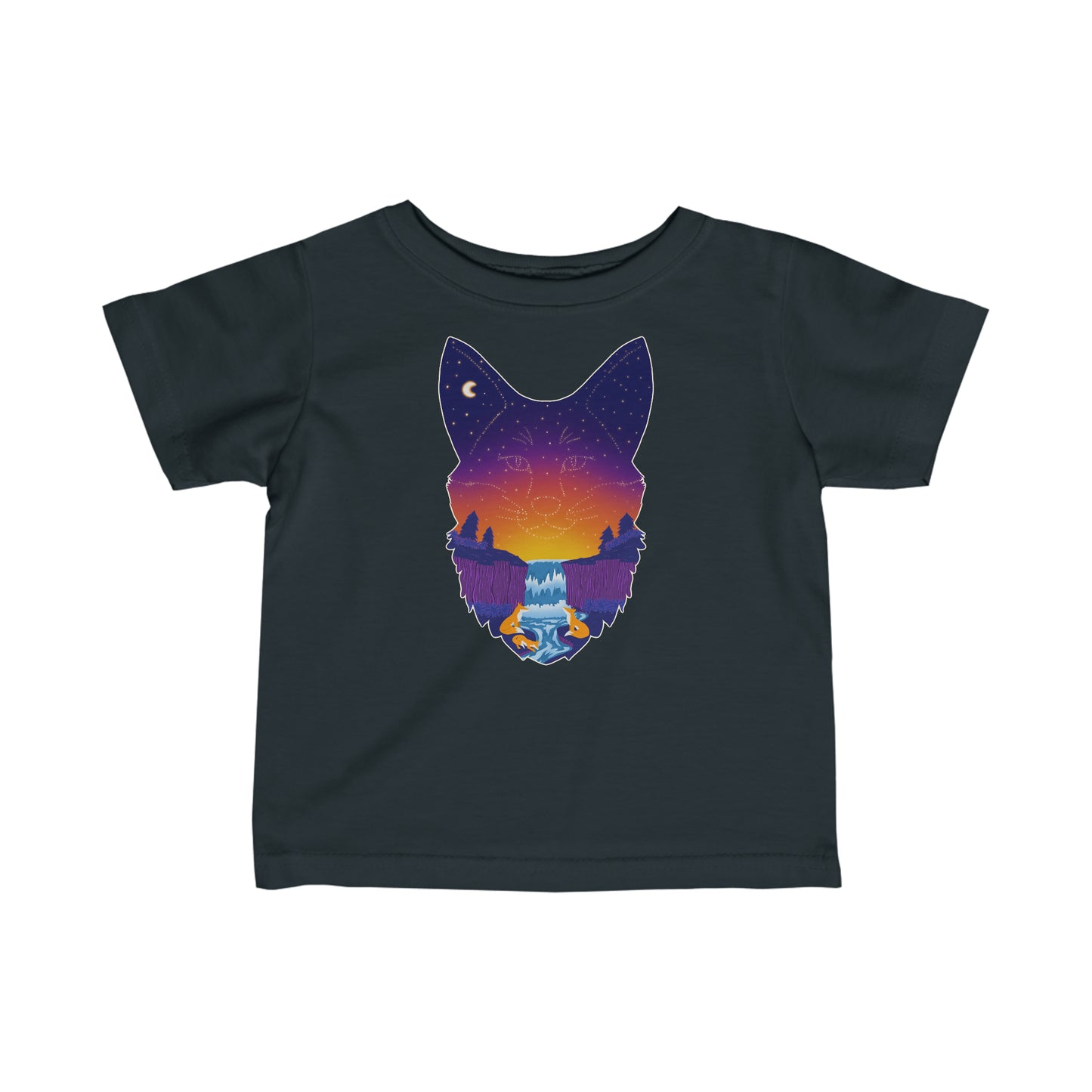 Baby's t-shirt - Fox constellation