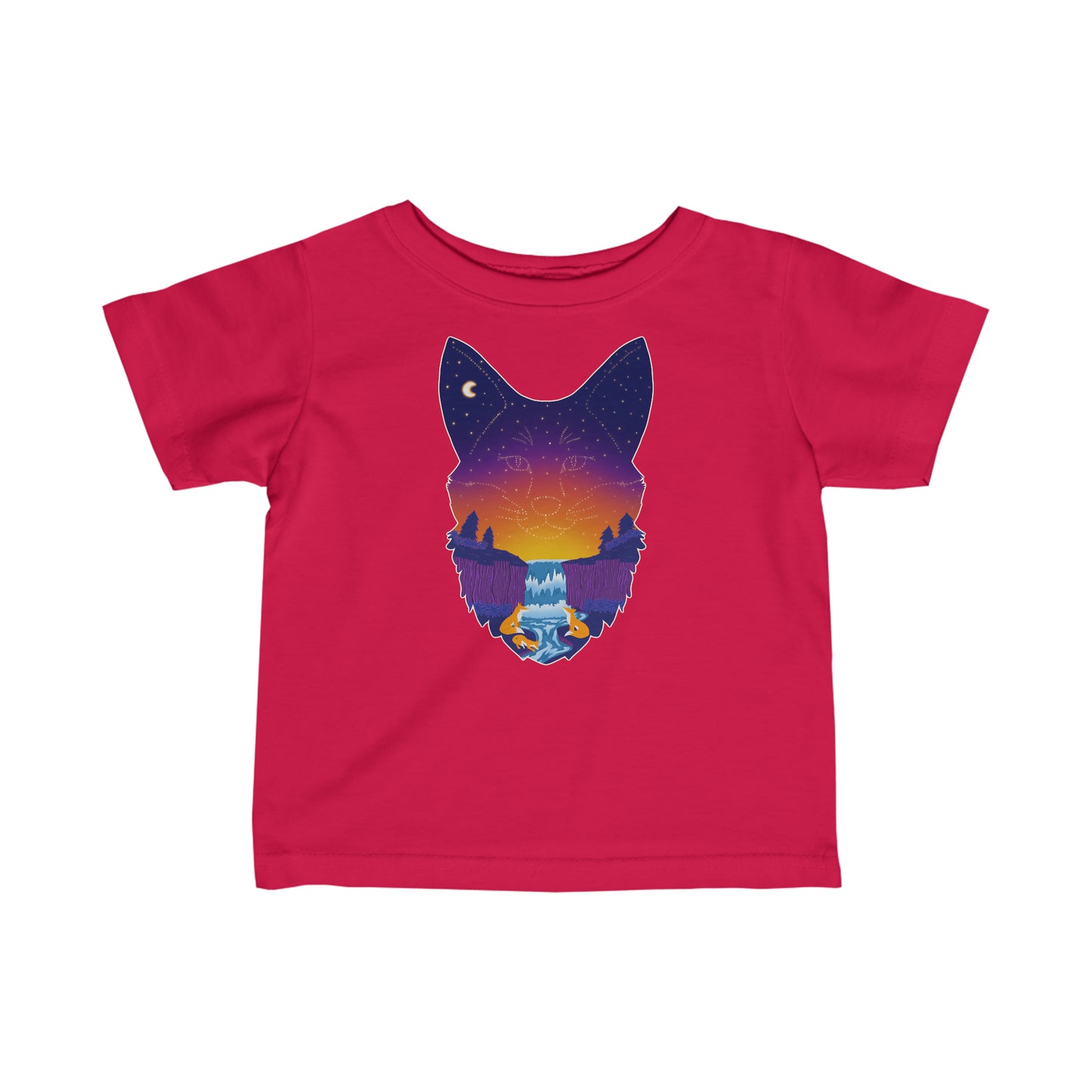 Baby's t-shirt - Fox constellation
