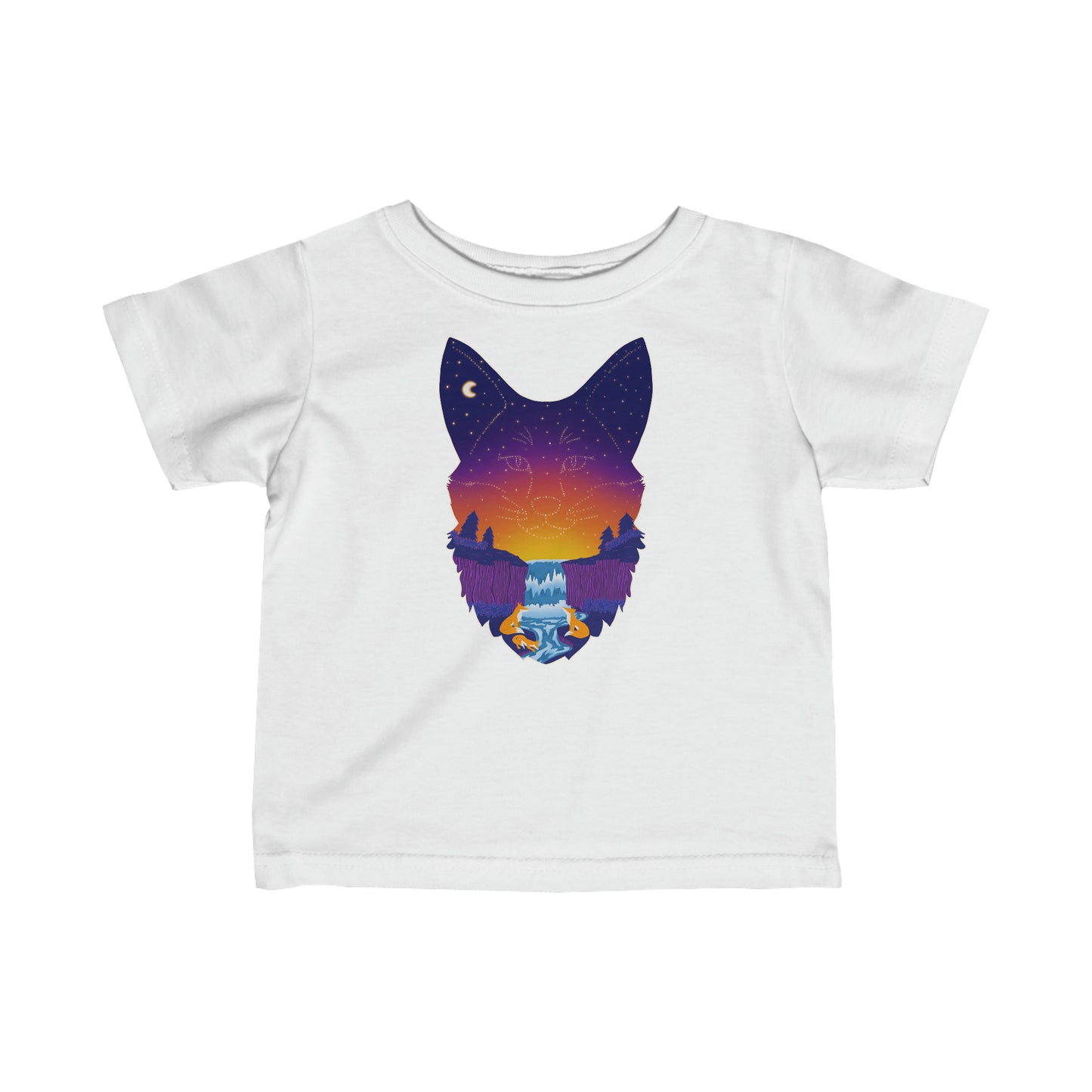 Baby's t-shirt - Fox constellation