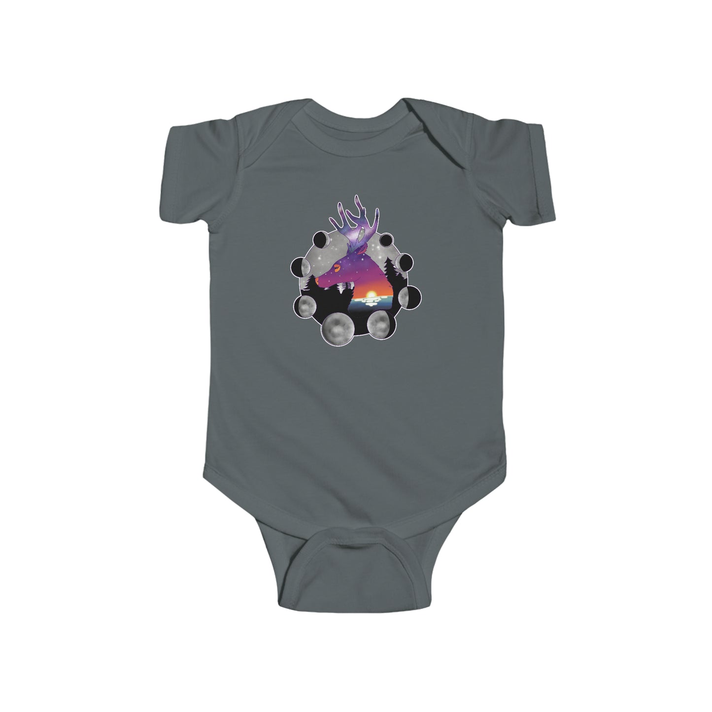 Short Sleeve Onesie - Cosmic Deer