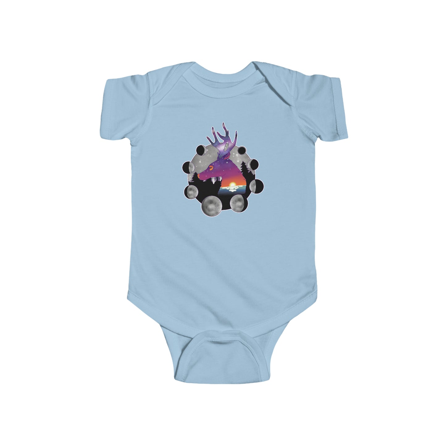 Short Sleeve Onesie - Cosmic Deer