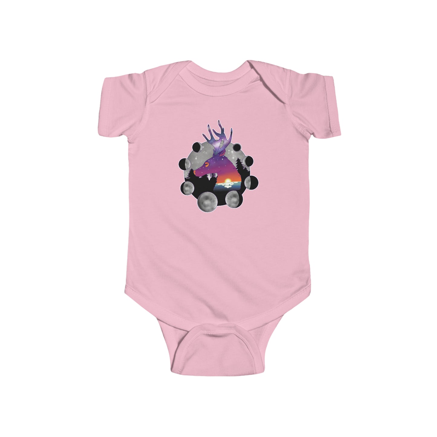 Short Sleeve Onesie - Cosmic Deer