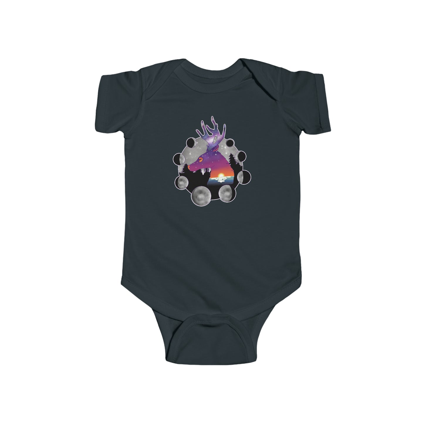 Short Sleeve Onesie - Cosmic Deer