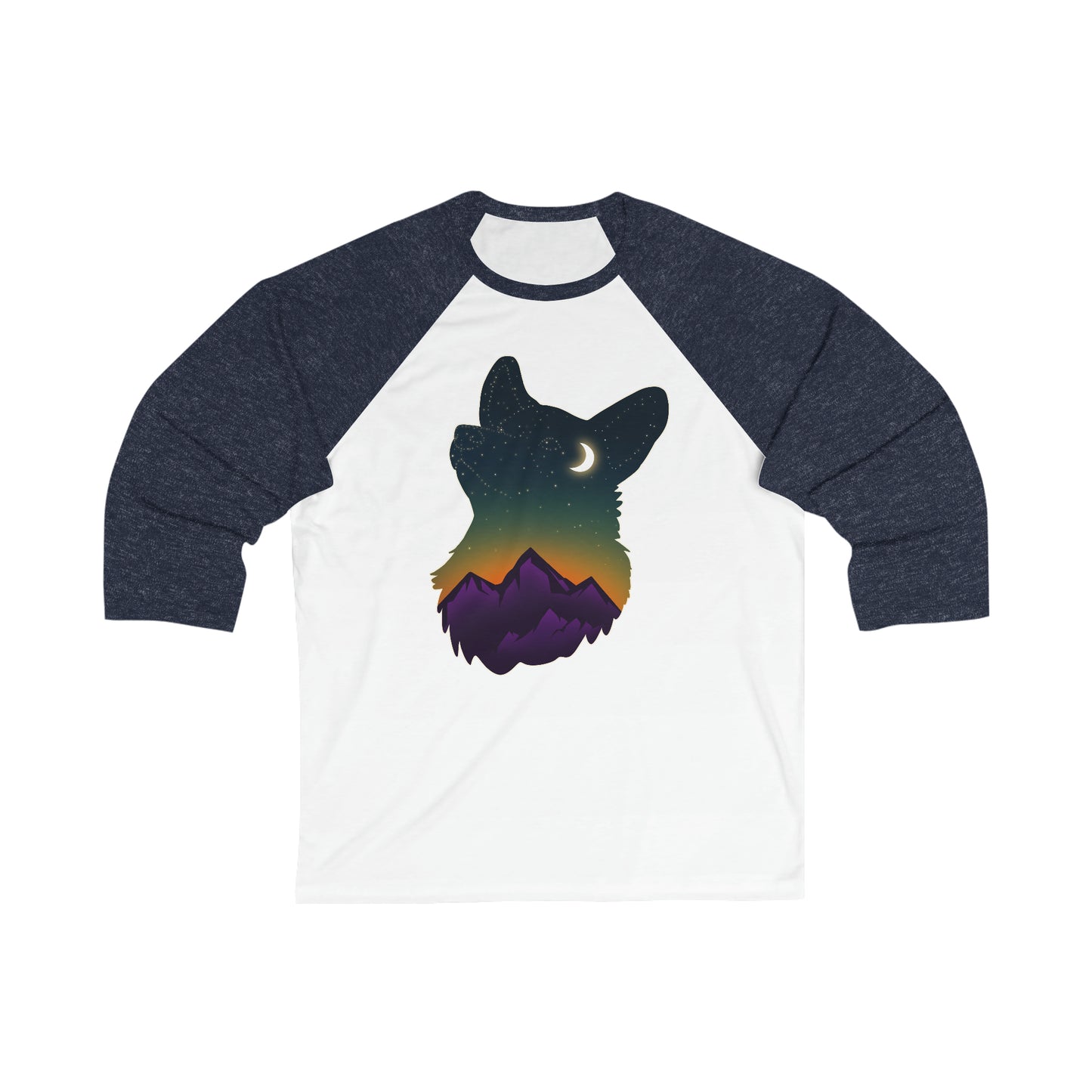 Baseball shirt - Unisex - Corgi constellation