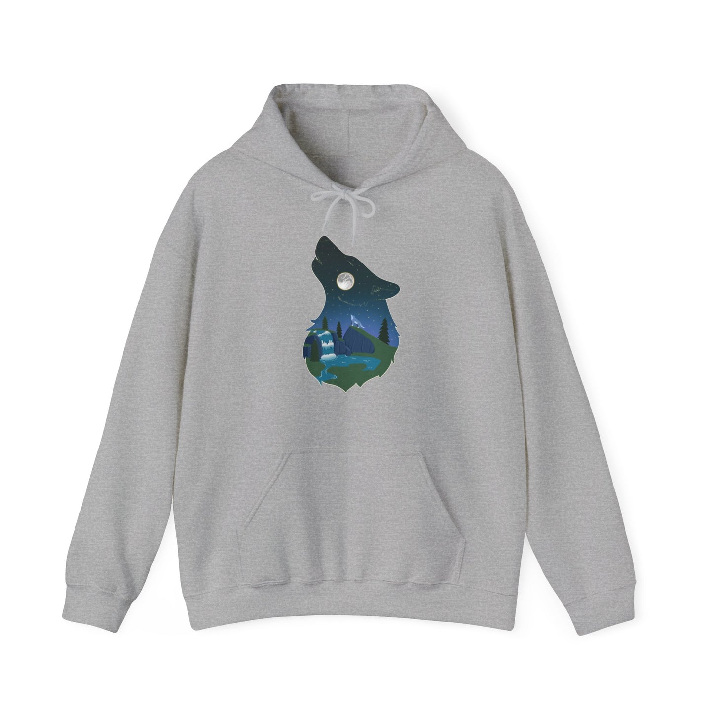 Hoodie - Unisex - Wolf Constellation