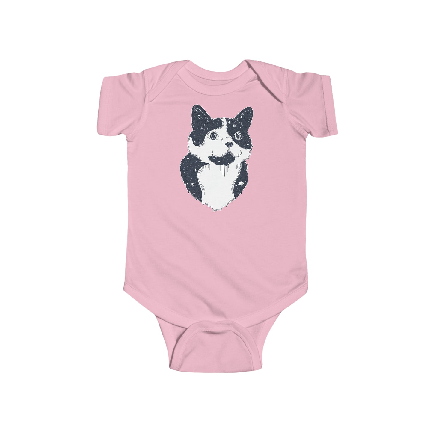 Short-sleeved Onesie - Starry Cat