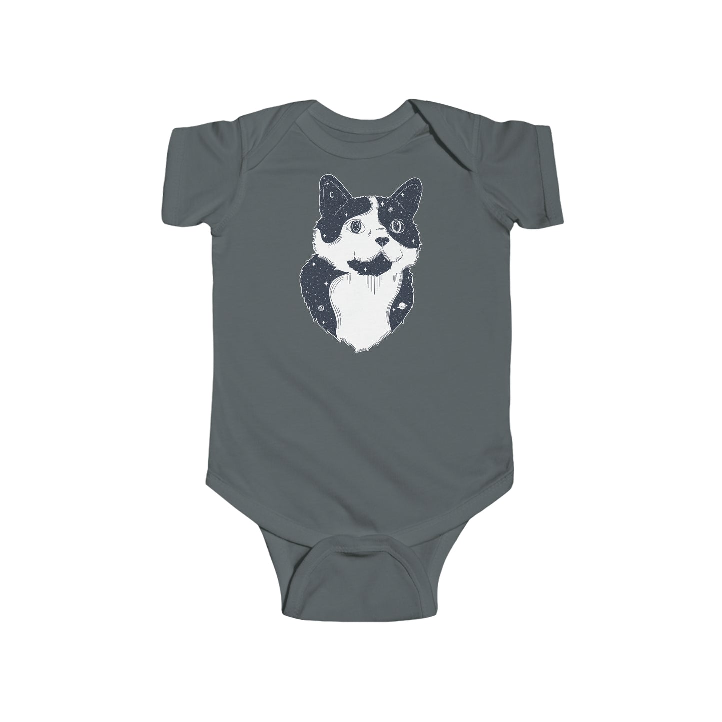 Short-sleeved Onesie - Starry Cat