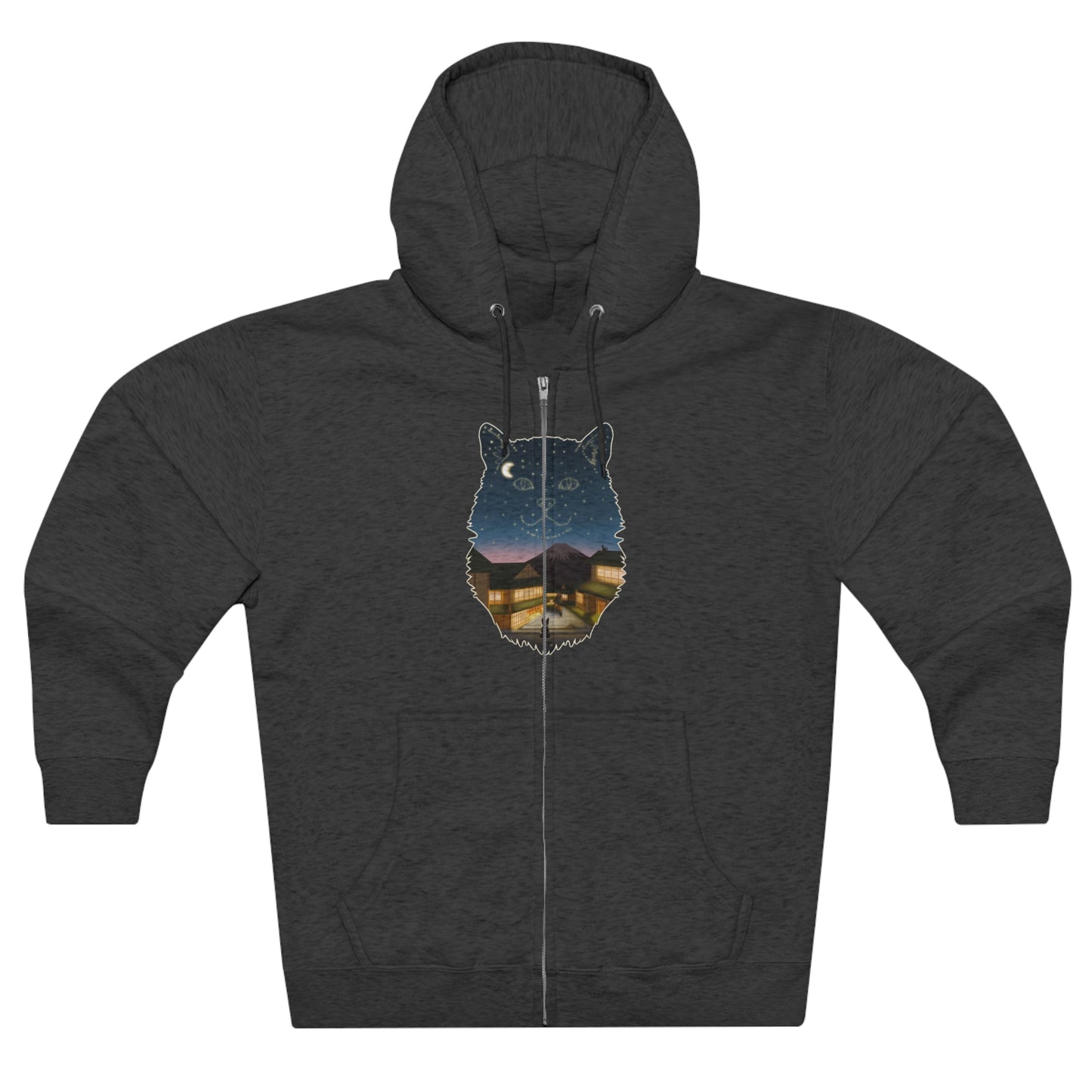 Full Zip Hoodie - Unisexe - Constellation chat