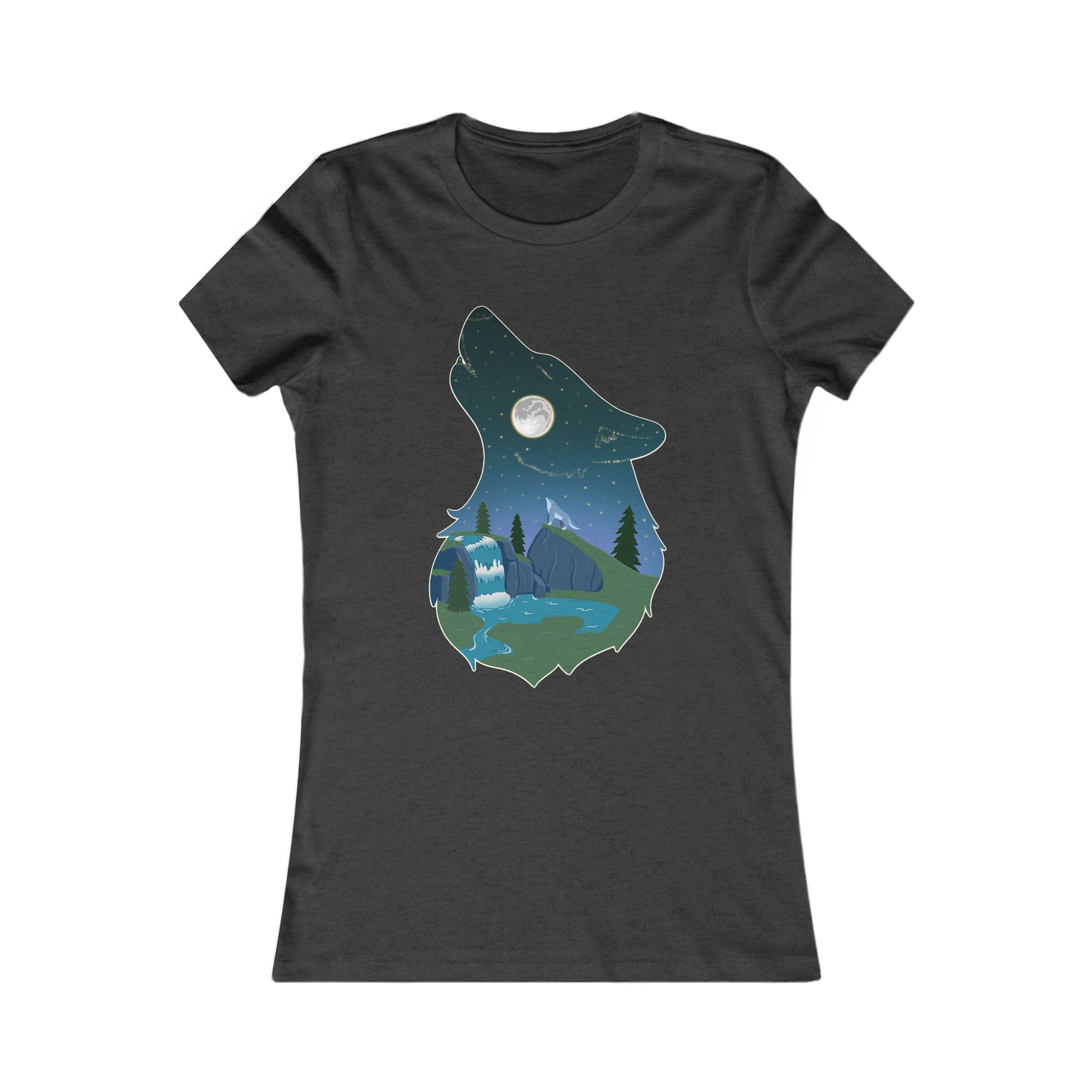 Women's t-shirt - Wolf constellation