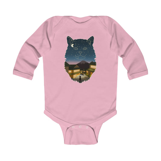 Long-sleeved onesie - Cat Constellation