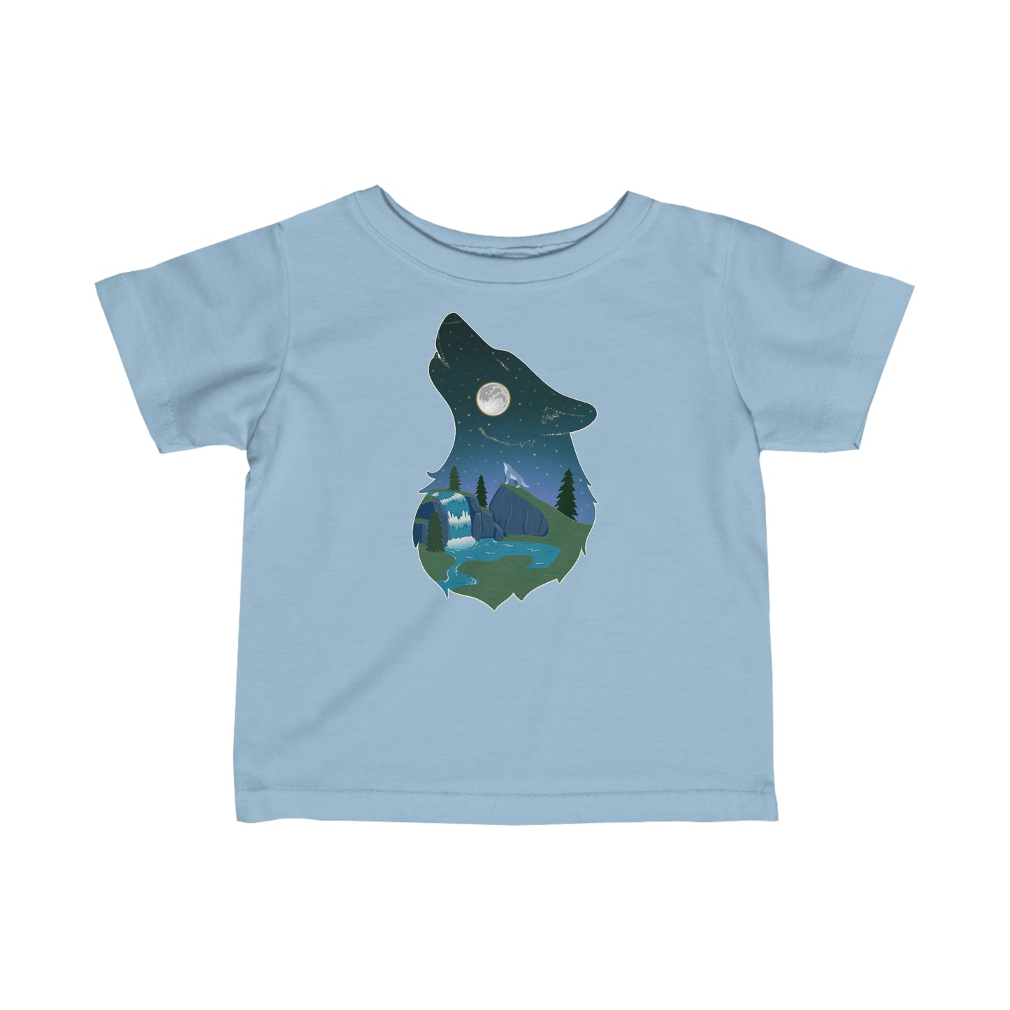 Baby's t-shirt - Wolf constellation