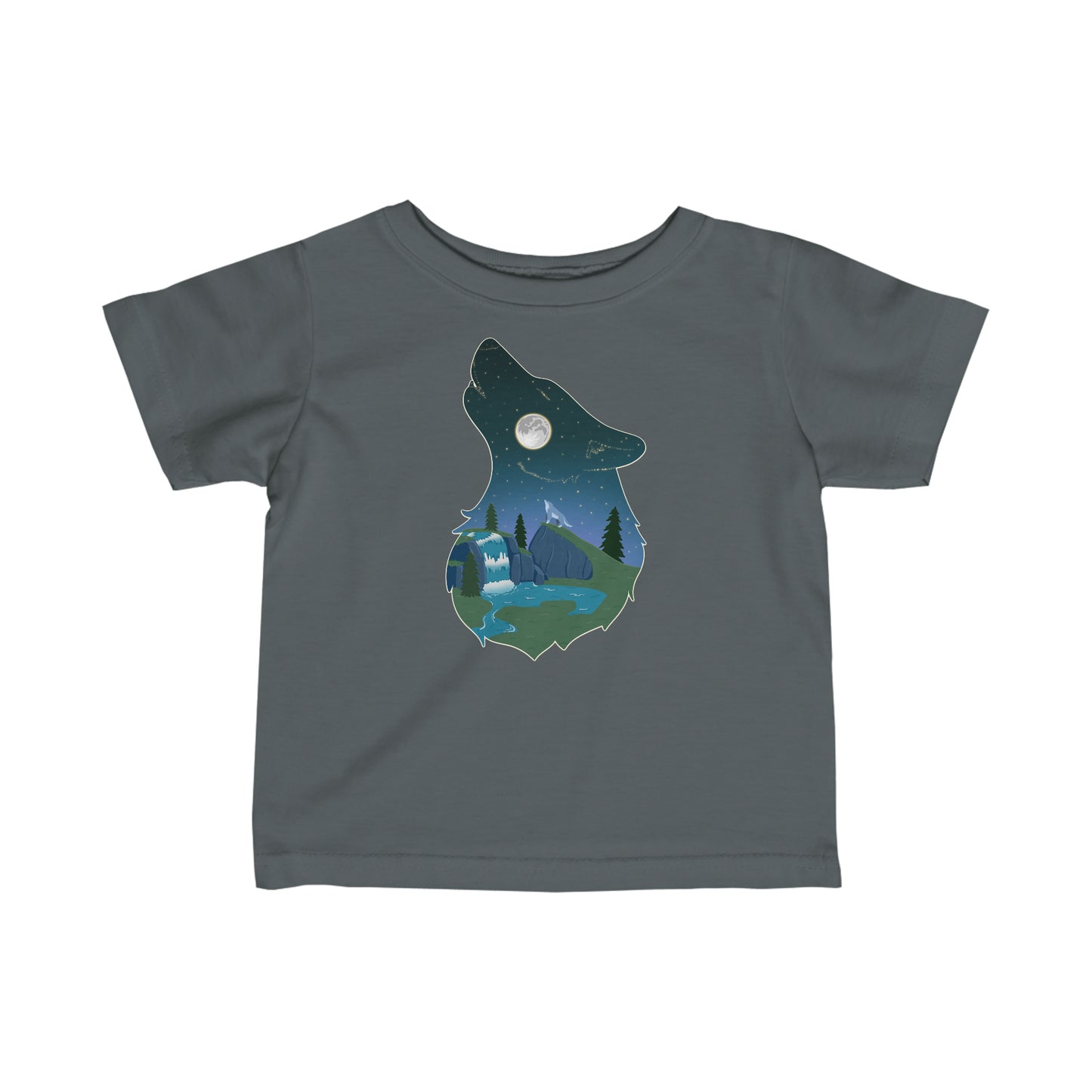 Baby's t-shirt - Wolf constellation