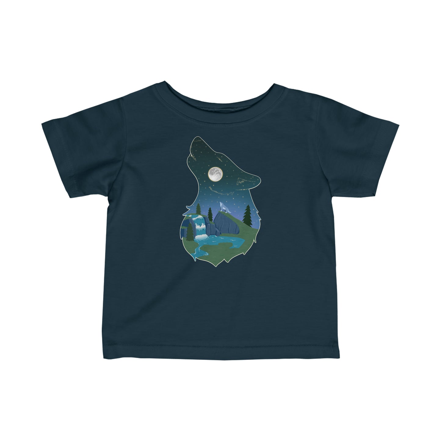 Baby's t-shirt - Wolf constellation