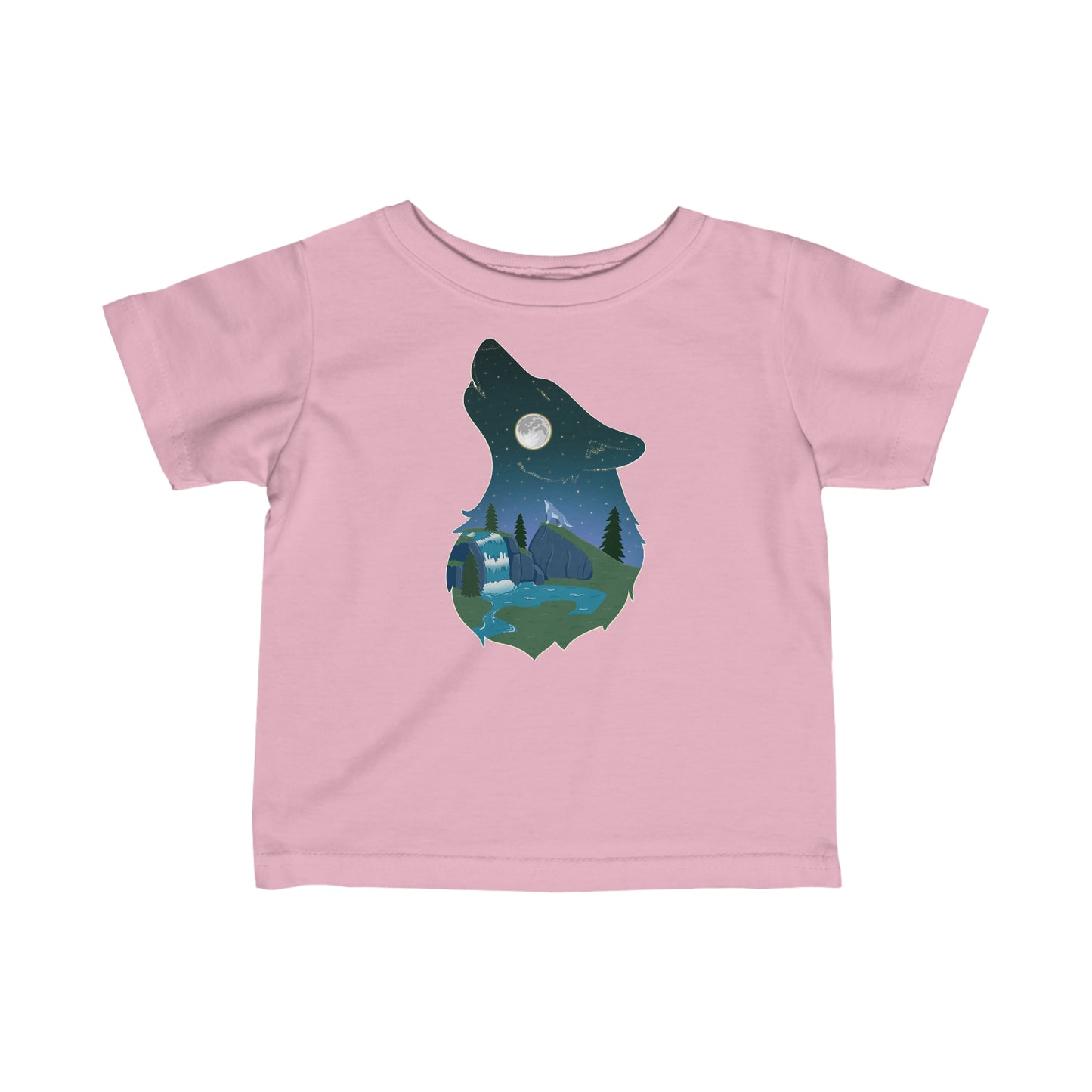 Baby's t-shirt - Wolf constellation