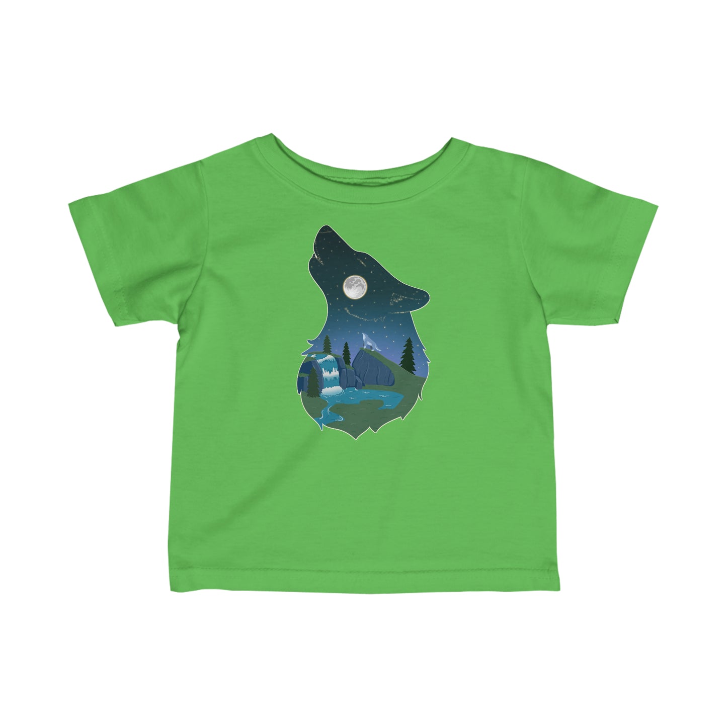 Baby's t-shirt - Wolf constellation