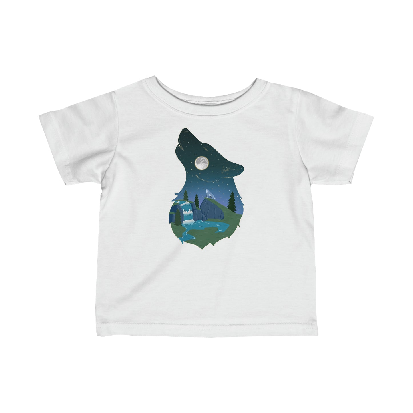 Baby's t-shirt - Wolf constellation