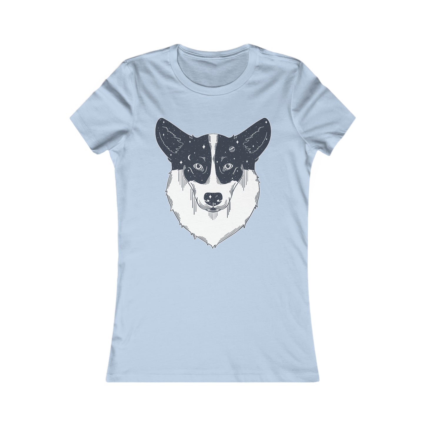 Women's t-shirt - Starry Corgi