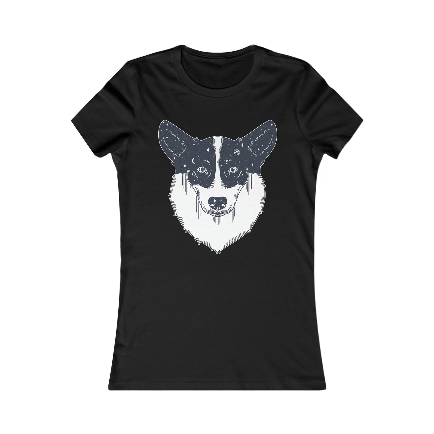 Women's t-shirt - Starry Corgi